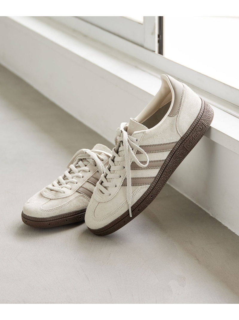 【別注】＜adidas Originals＞HANDBALL SPEZIAL スニーカー 22.5-25cm UNITED ARROWS green label relaxing ユナイテッドアローズ グリーンレーベルリラクシング シューズ・靴 スニーカー ベージュ【先行予約】*【送料無料】[ Fashion]