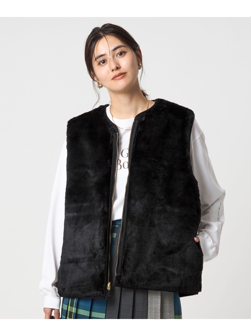 バブアー×ビームス 別注 ベスト ブラック BEAMS BOY（ビームスボーイ）の「Barbour × BEAMS BOY / 別注