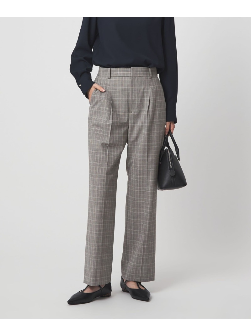 [size SHORT/TALLあり]カチリラ ストレート パンツ ウォッシャブル ストレッチ UNITED ARROWS green label relaxing ユナイテッドアローズ グリーンレーベルリラクシング パンツ スラックス・ドレスパンツ ベージュ ネイビー【送料無料】[ Fashion]