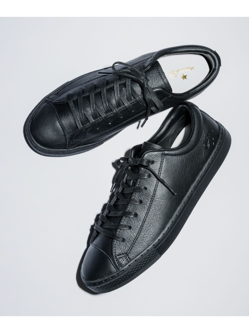 【別注】＜CONVERSE＞GLR オールスター クップ OX レザー ブラック ドレス スニーカー UNITED ARROWS green label relaxing ユナイテッドアローズ グリーンレーベルリラクシング シューズ・靴 スニーカー ブラック【送料無料】[ Fashion]｜green label relaxing