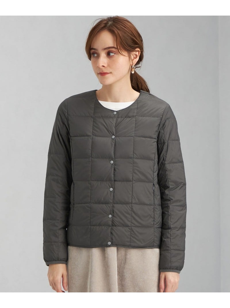 Taion タイオン クルーネック ボタン インナー ダウン United Arrows Green Label Relaxing ユナイテッドアローズ グリーンレーベルリラクシング コート ジャケット ダウンジャケット グレー ブラック カーキ 送料無料 Rakuten Fashion Ipag Org