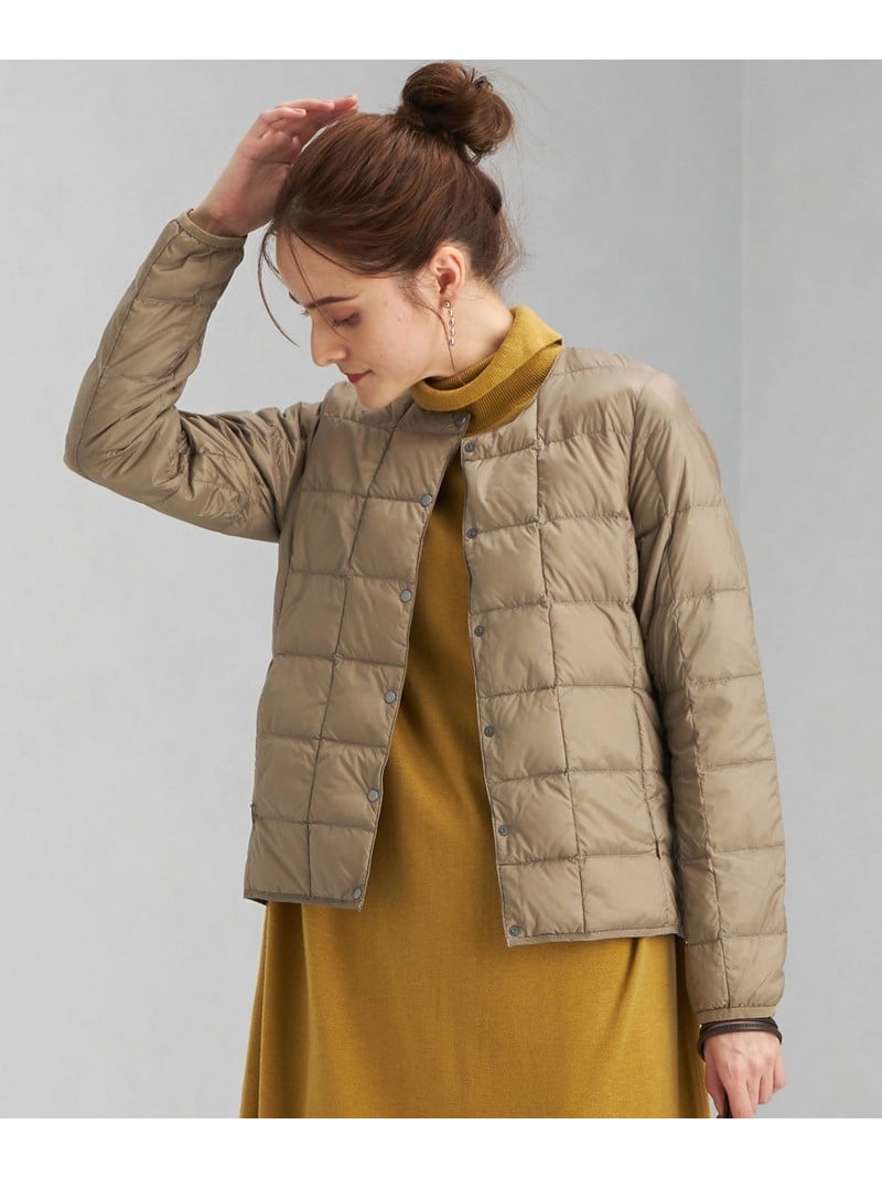 Taion タイオン クルーネック ボタン インナー ダウン United Arrows Green Label Relaxing ユナイテッドアローズ グリーンレーベルリラクシング コート ジャケット ダウンジャケット グレー ブラック カーキ 送料無料 Rakuten Fashion Mydrap Com