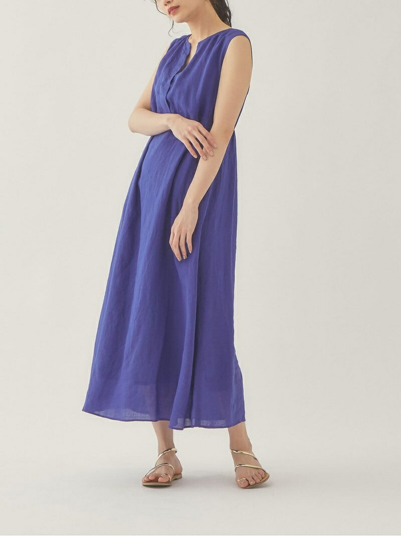 コンビニ受取対応商品 Emmel Refines 手洗可能 Em Hw ラミー 2way ワンピース United Arrows Green Label Relaxing ユナイテッドアローズ グリーンレーベルリラクシング ワンピース ノースリーブワンピース パープル ブラック オレンジ ブルー Rakuten Fashion