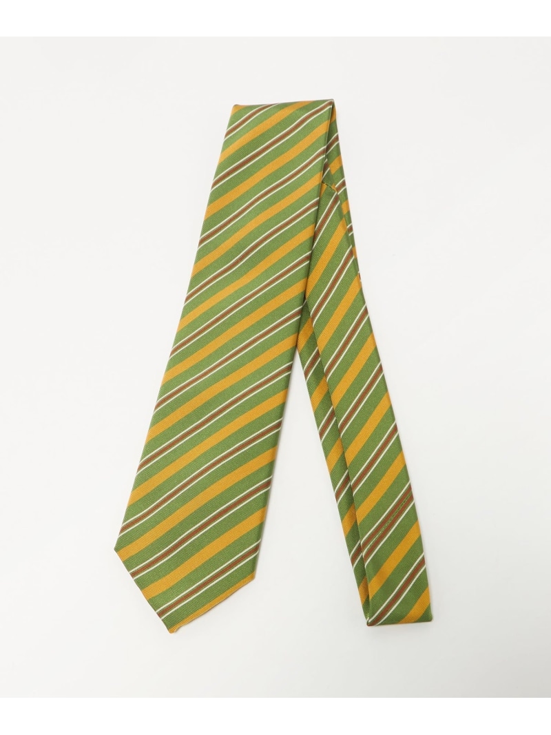 GLR 8.0cm ストライプ5 ITALY ネクタイ UNITED ARROWS green label relaxing ユナイテッドアローズ グリーンレーベルリラクシング スーツ・フォーマル ネクタイ・蝶ネクタイ グリーン【送料無料】[ Fashion]