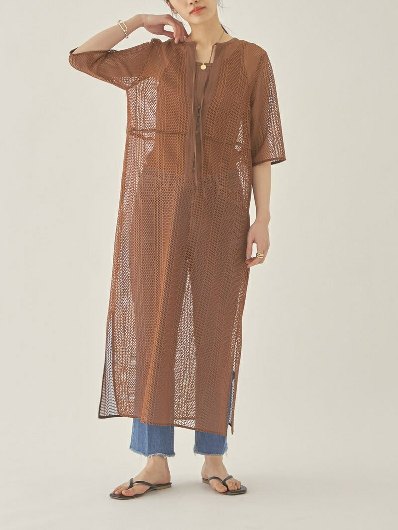 代引不可 Emmel Refines Em ストライプレース 2way ワンピース United Arrows Green Label Relaxing ユナイテッドアローズ グリーンレーベルリラクシング ワンピース ワンピースその他 ブラウン ホワイト 送料無料 Rakuten Fashion 珍しい Turkermimarlik Com