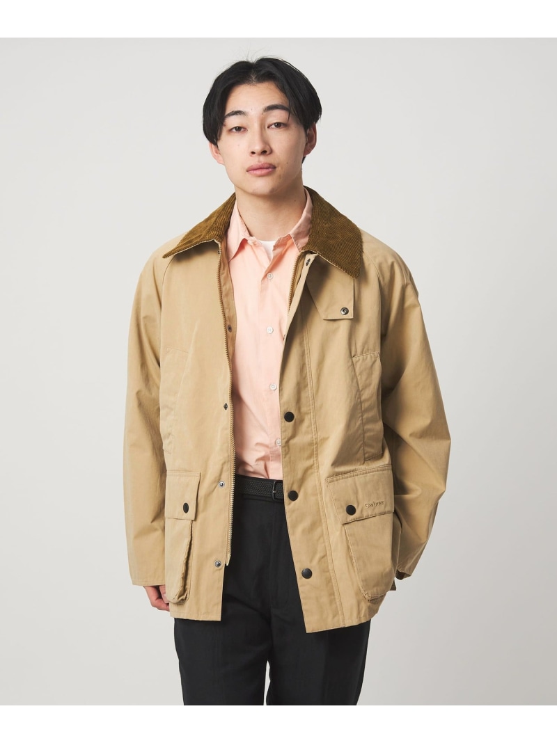 ＜Barbour＞オーバーサイズフィット ピーチスキン ビデイル ジャケット ブルゾン UNITED ARROWS green label relaxing ユナイテッドアローズ グリーンレーベルリラクシング ジャケット・アウター ブルゾン・ジャンパー ベージュ ブルー【送料無料】[ Fashion]｜green label relaxing