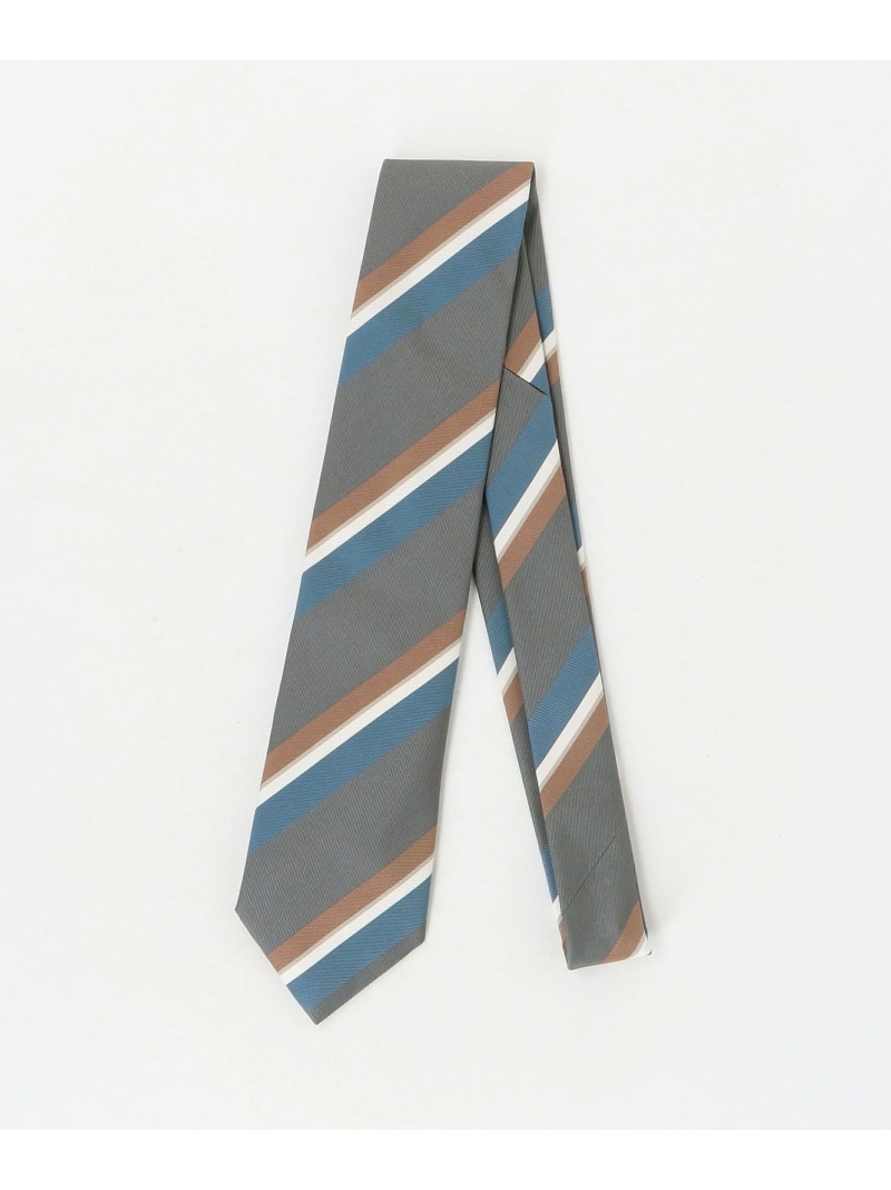 ＜ALTEA＞8.0cm ストライプ1 ネクタイ UNITED ARROWS green label relaxing ユナイテッドアローズ グリーンレーベルリラクシング スーツ・フォーマル ネクタイ・蝶ネクタイ グレー【送料無料】[ Fashion]