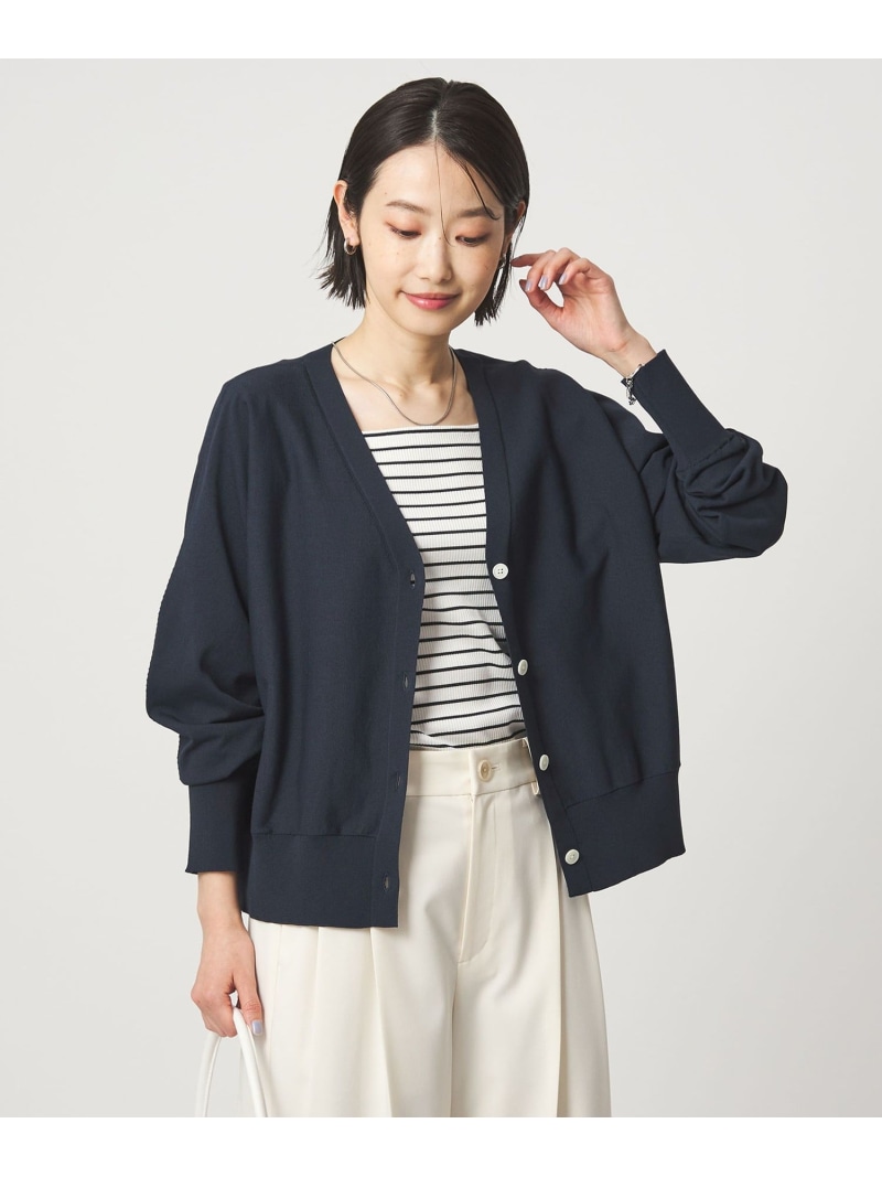 HIYOKE V素っ首 編み物 ジレー マシンウォッシャブル 当たること冷感 UVとり捨てる 遮熱 UNITED ARROWS green label relaxing ユナイテッドアローズ グリーンレーベルリラクシング トップス ジレー 赤いこと 赤銅色 白いこと 米国海軍【貨物輸送無料】[ Fashion]