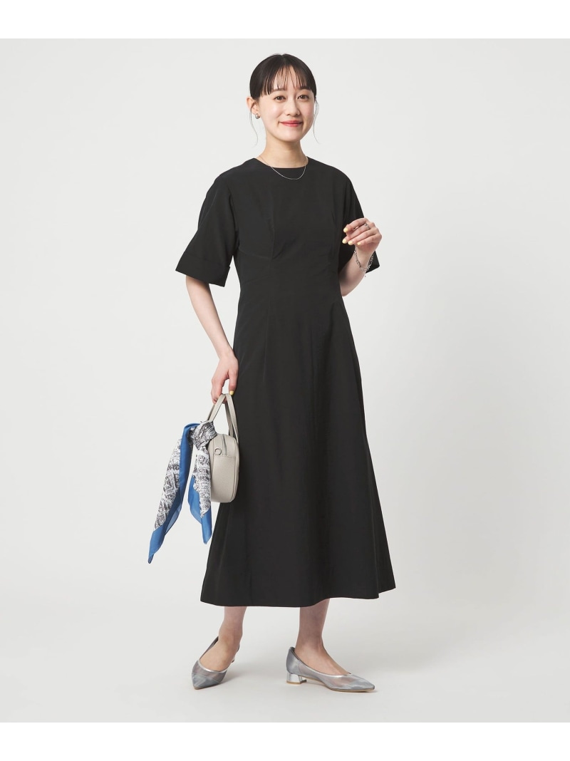 【SALE／30%OFF】フロント タック ワンピース UNITED ARROWS green label relaxing ユナイテッドアローズ グリーンレーベルリラクシング ワンピース・ドレス ワンピース グリーン ブラック【RBA_E】【送料無料】[ Fashion]｜green label relaxing