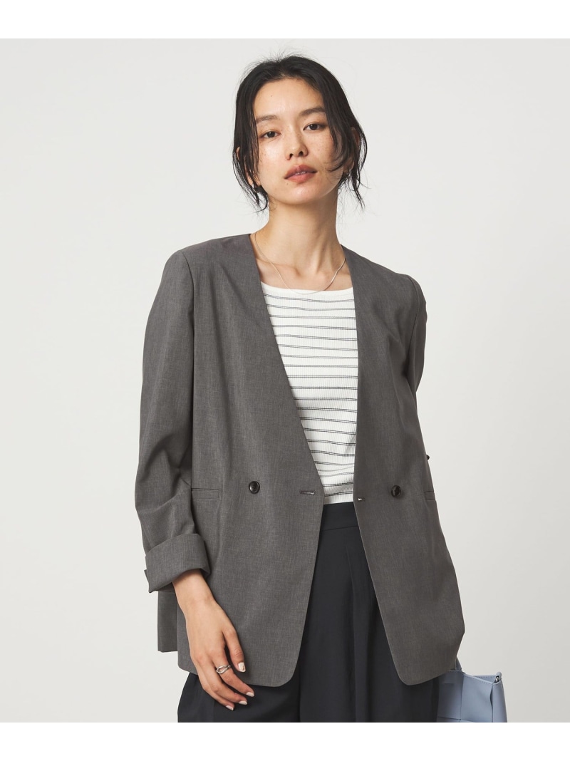 [size SHORT/TALLあり]トリアセ 否ラペル 上衣 UNITED ARROWS green label relaxing ユナイテッドアローズ グリーンレーベルリラクシング ジャケット・アウター 否色合い上衣 薄墨色【此れから取っておく】*【貨物輸送無料】[ Fashion]
