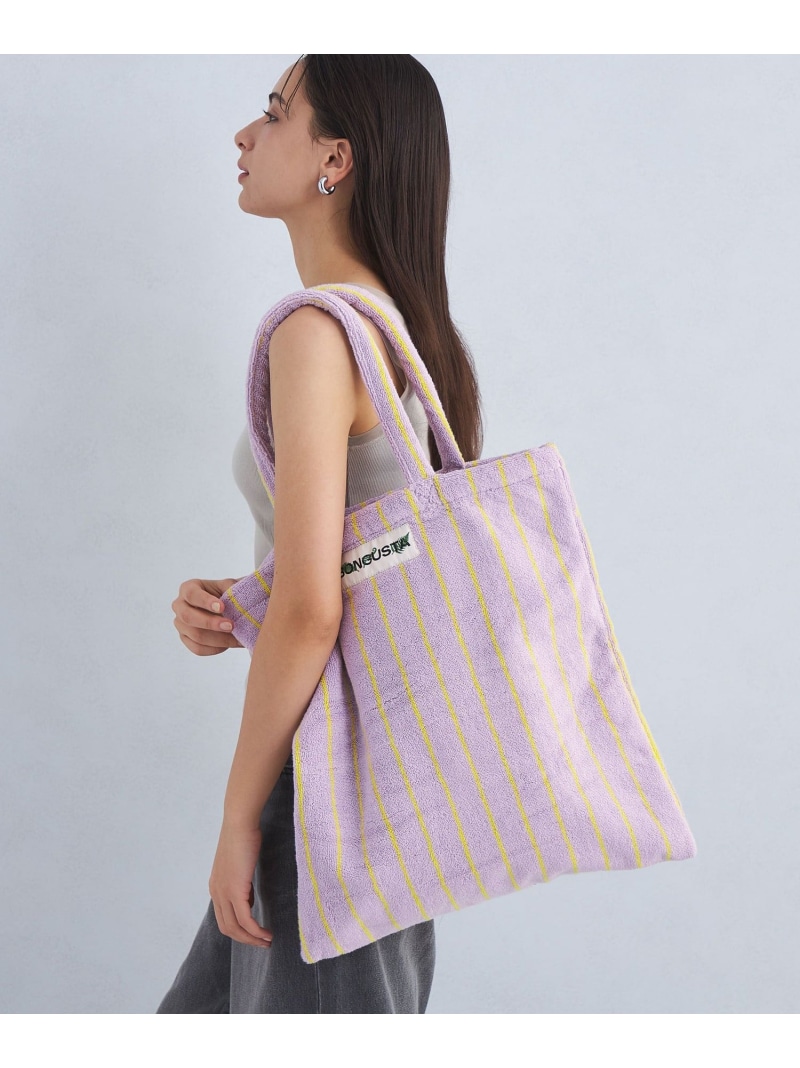 ■BONGUSTA タオル地トートバッグ NARAM TOTEBAG ストライプ BONGUSTA ボングスタ トートバッグ NARAM TOTEBAG ナラム