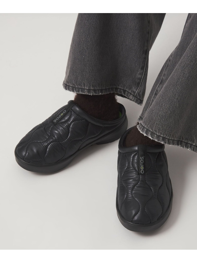 ＜OOFOS＞Thermo Mule シューズ UNITED ARROWS green label relaxing ユナイテッドアローズ グリーンレーベルリラクシング シューズ・靴 その他のシューズ・靴 ブラック【送料無料】[ Fashion]