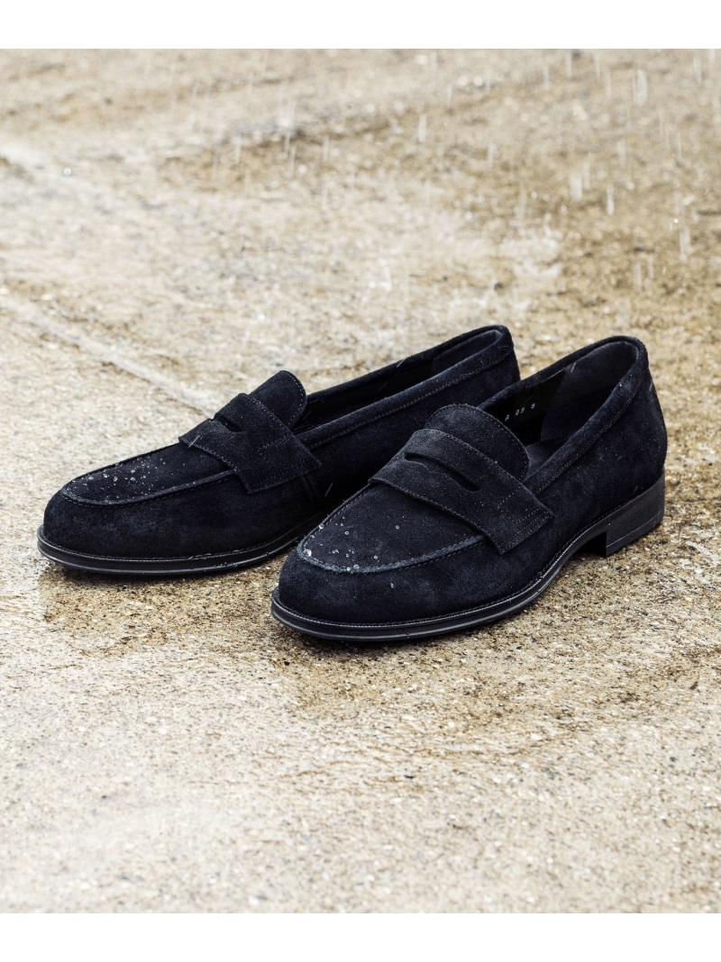GLR ハッスイ スエード フレンチ ローファー -撥水- UNITED ARROWS green label relaxing ユナイテッドアローズ グリーンレーベルリラクシング シューズ・靴 ローファー ブラック【送料無料】[ Fashion]｜green label relaxing