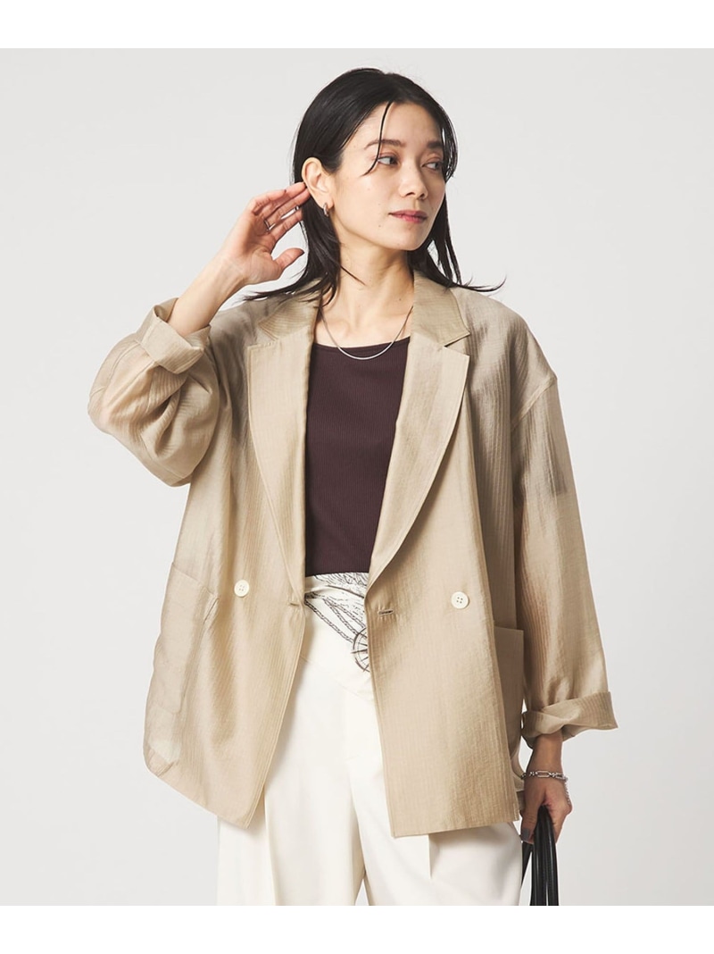 【SALE／40%OFF】[size SHORTあり]VeryLight ベリーライト シアー ストライプ ジャケット UNITED ARROWS green label relaxing ユナイテッドアローズ グリーンレーベルリラクシング ジャケット・アウター テーラードジャケット・ブレ【RBA_E】【送料無料】[ Fashion]｜green label relaxing