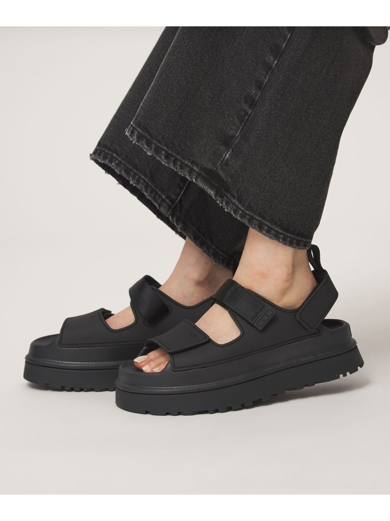 ＜UGG＞ゴールデングロウ サンダル UNITED ARROWS green label relaxing ユナイテッドアローズ グリーンレーベルリラクシング シューズ・靴 サンダル ブラック【送料無料】[ Fashion]