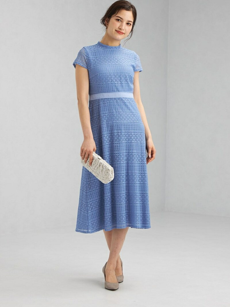 格安 D Gb フィット フレア 総レース ワンピース United Arrows Green Label Relaxing ユナイテッドアローズ グリーンレーベルリラクシング ワンピース 半袖ワンピース ブルー ブラック Rakuten Fashion Green Label Relaxing 激安ブランド Habs Edu Kw