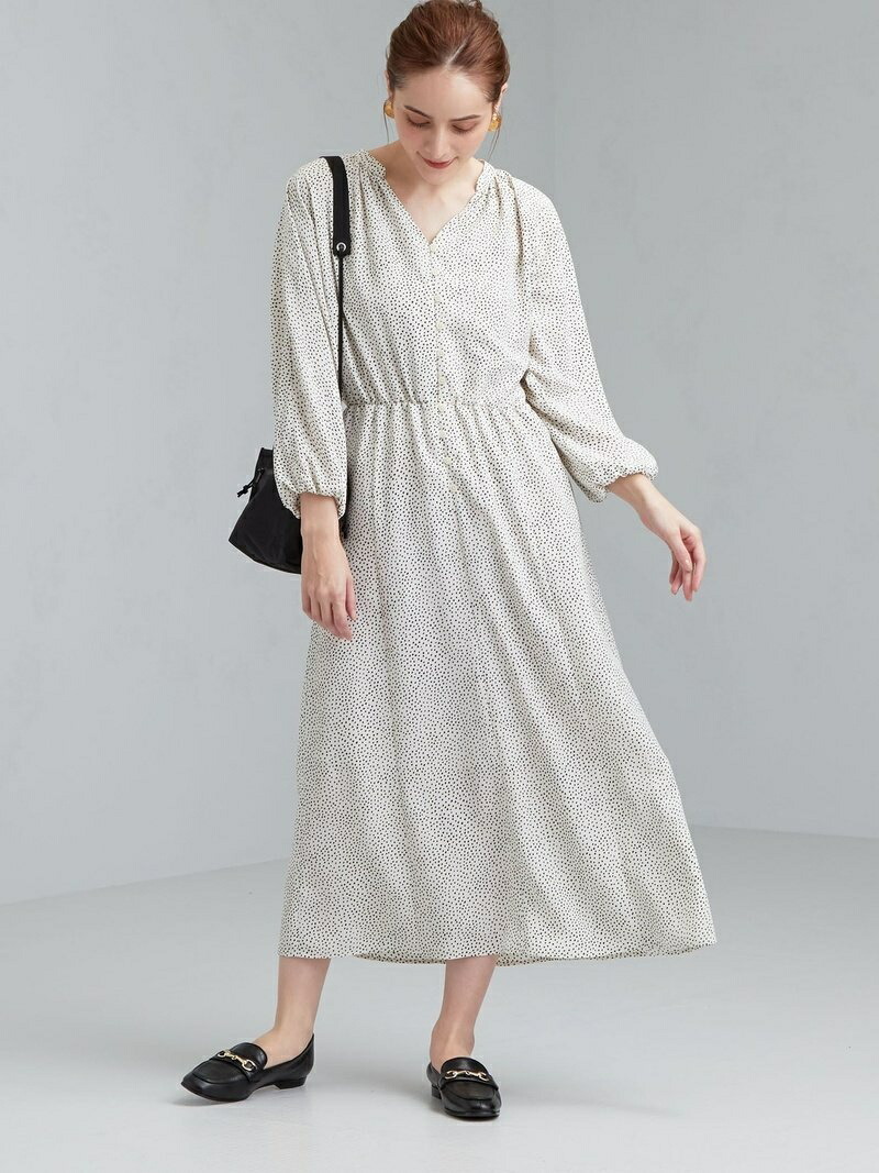 オープニング大放出セール Ffc シャドー ドット セミフレア ワンピース United Arrows Green Label Relaxing ユナイテッドアローズ グリーンレーベルリラクシング ワンピース 長袖ワンピース ホワイト ブラック Rakuten Fashion 国産 Www Toyotires Ca