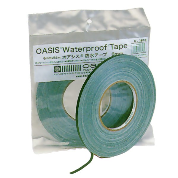 市場 オアシス 防水テープ 道具 資材 2個セット 花材 吸水性スポンジの固定用テープ 1巻54m 6mm