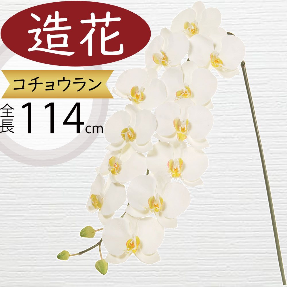 楽天市場】胡蝶蘭 造花 大型 ホワイト 白 おしゃれ 人気 ギフト