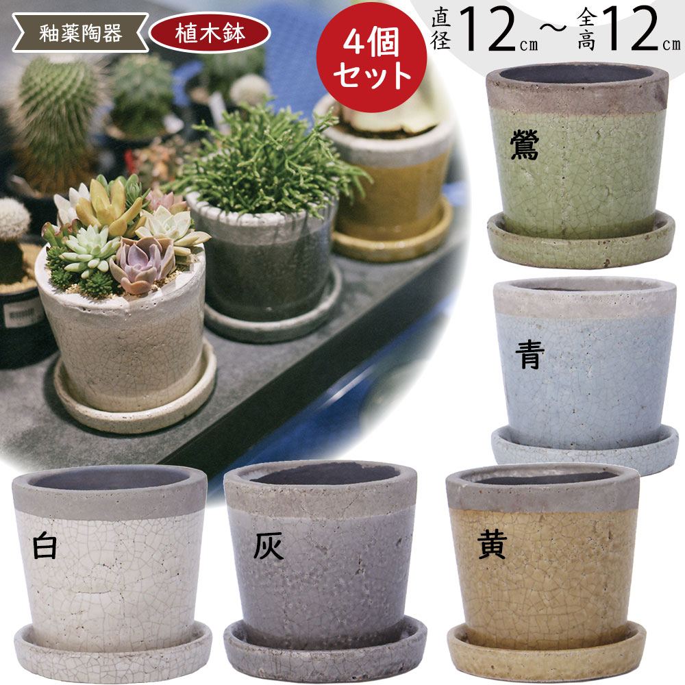 【陶器】　鉢カバー　鉢　受け皿付き　大型② 楽天市場】植木鉢 大型 受け皿付き おしゃれ 人気 プランター
