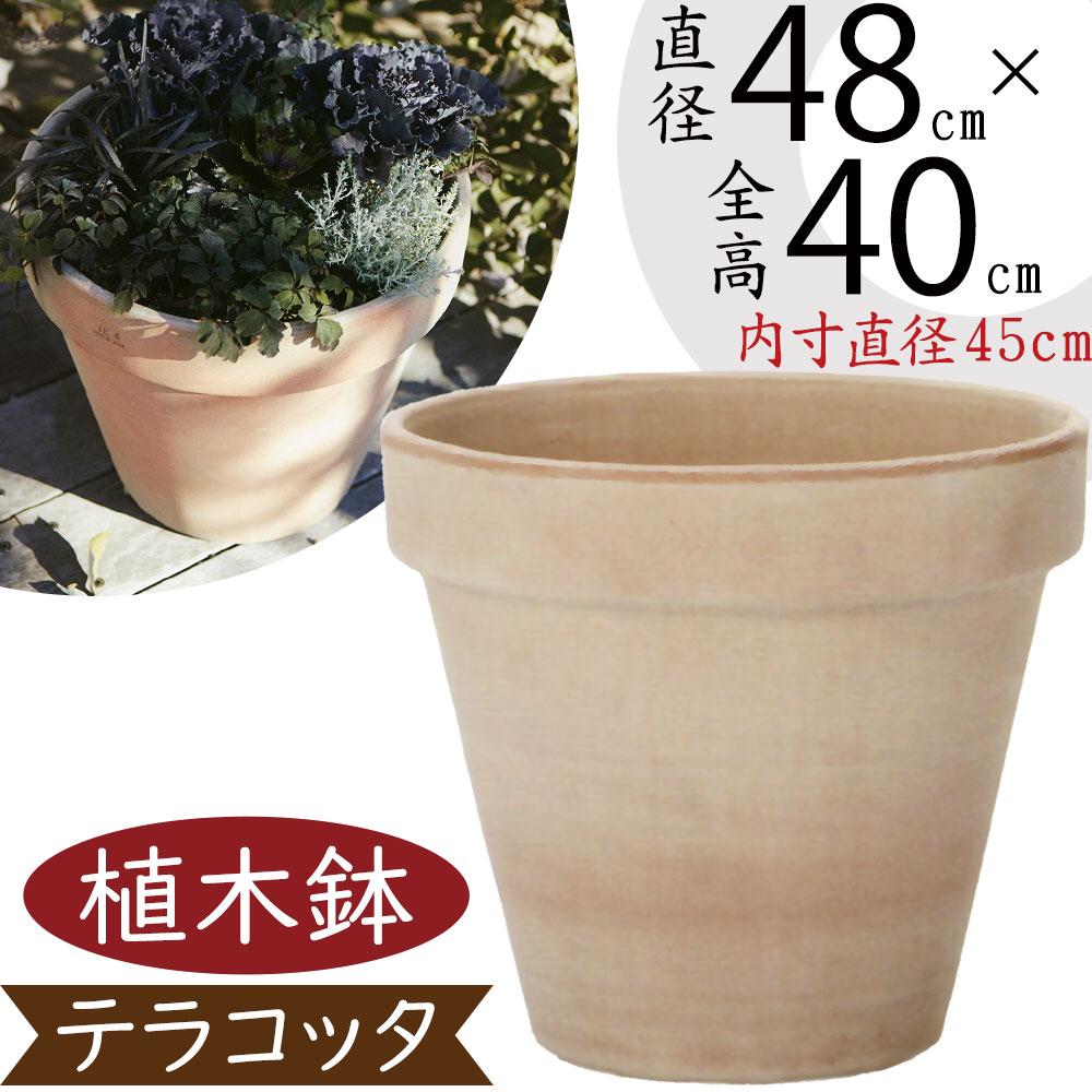 テラコッタ風プラスチック植木鉢　 大2個 テラコッタ風プラスチック植木鉢 大2個 - メルカリ