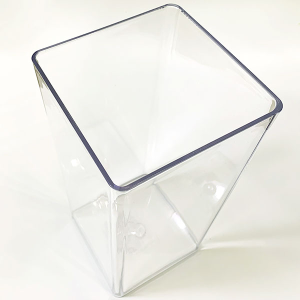 楽天市場 花器 アクリル スクエアロングポット50 全高50cm 口18cm アクリル製 フラワーベース 花瓶 花入れ フラワーアレンジメント ディスプレイ 装飾 グリーンランド