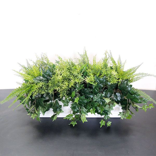 楽天市場 屋外にも対応 人工観葉植物 全高45cm グリーン ミックスプランターa 人工樹木 造花 フェイクグリーン オブジェ アレンジメント ディスプレイ 装飾 グリーンランド