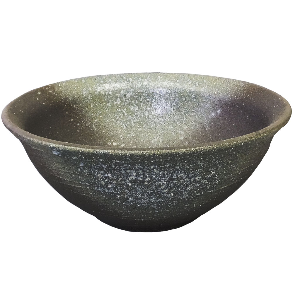 即納 最大半額 日本製 水鉢 白窯変 14号 全高16 5cm 幅