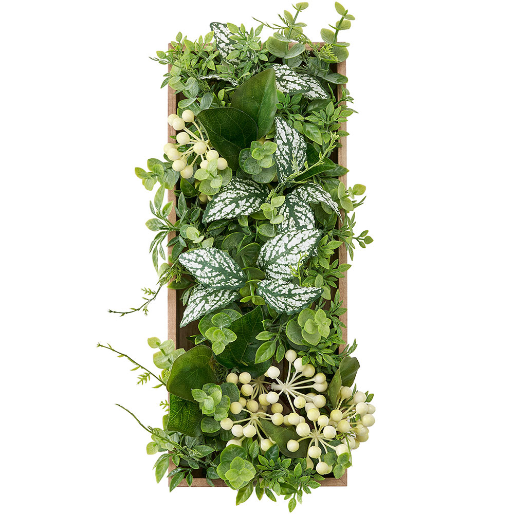 5％OFF インテリアグリーン フレームアレンジメント 全長30cm フェイクグリーン 人工観葉植物 造花 おしゃれ