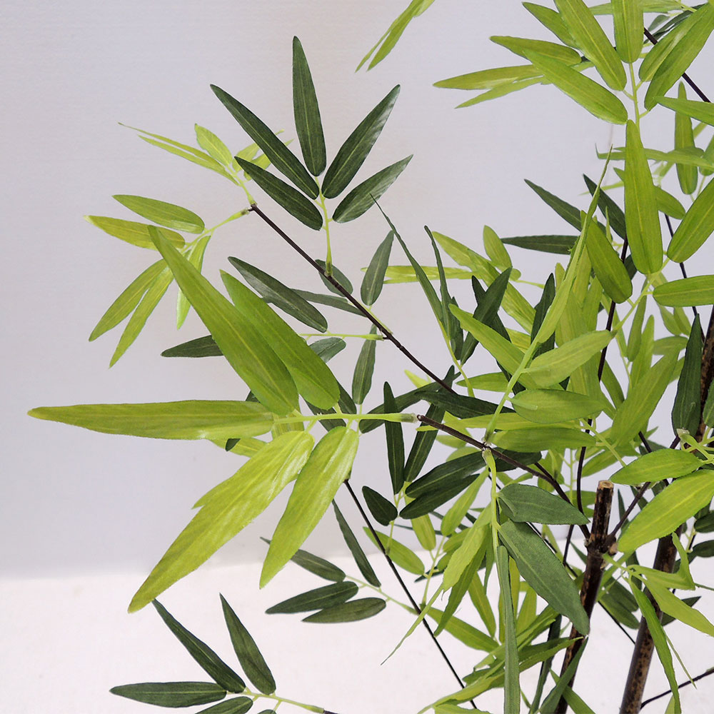 楽天市場 人工観葉植物 全高1 0m 黒竹 3本立 タケ たけ 笹の葉 バンブー 竹 人工樹木 造花 リーフ 葉材 花材 インテリアグリーン フェイクグリーン オブジェ ディスプレイ 装飾 グリーンランド