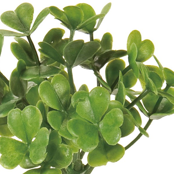 楽天市場 人工観葉植物 クローバー ピック 全長21cm 12本セット 1束2本 6束 シロツメクサ 白詰め草 造花 リーフ 花材 アレンジ グリーンランド