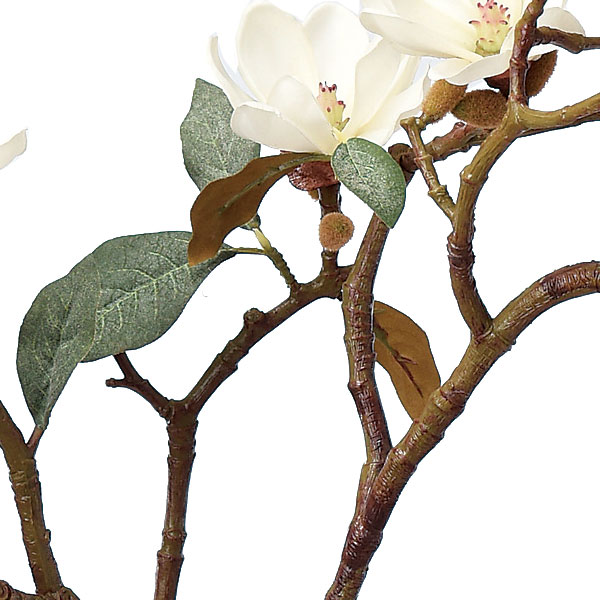 楽天市場 マグノリア 造花 全長95cm 木蓮 モクレン 人工観葉植物 アーティフィシャルフラワー 花材 フラワーアレンジメント ディスプレイ 装飾 和風演出 グリーンランド