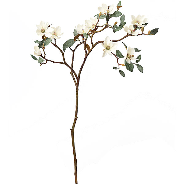楽天市場 マグノリア 造花 全長95cm 木蓮 モクレン 人工観葉植物 アーティフィシャルフラワー 花材 フラワーアレンジメント ディスプレイ 装飾 和風演出 グリーンランド