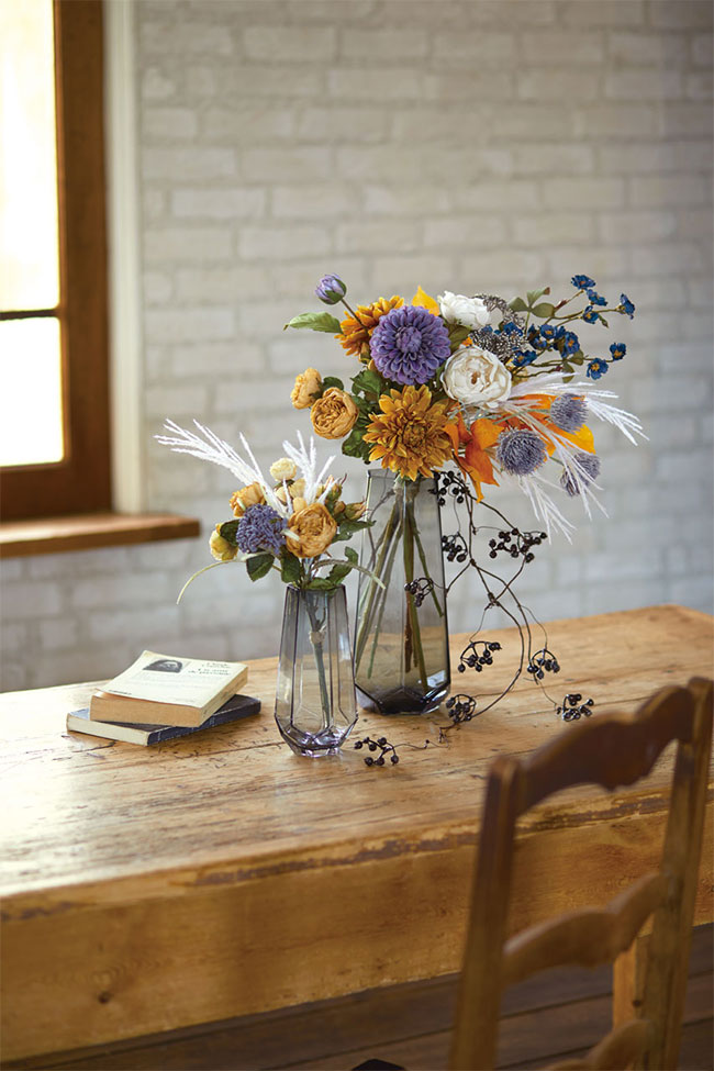 Whole Housewares 10 5インチ高モザイクガラス花瓶 ブルー Home Home Decor Wnyspeechtherapy Com