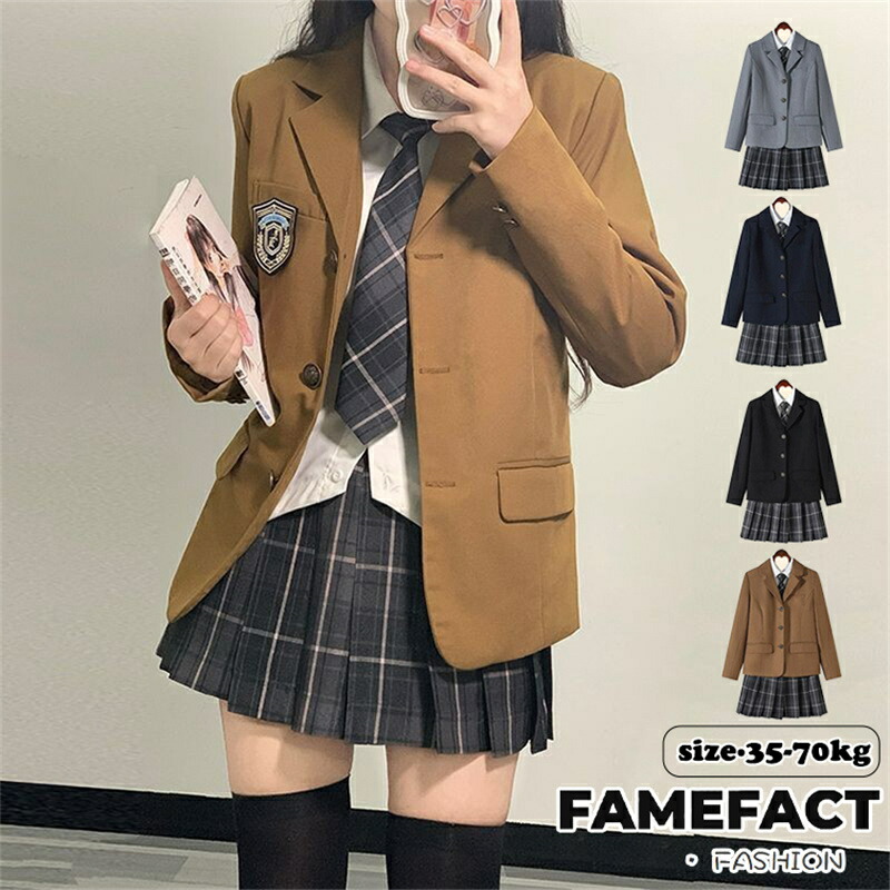入学式卒業式スーツ女の子5点セット小学生子供服中学生高校生大きいサイズジャケットブラウススカートリボンフォーマルスーツ卒服ジュニアスーツチェックスカート可愛い卒業式服卒服入園式卒園式お受験発表会XS-2XL｜GreenLightmarket店