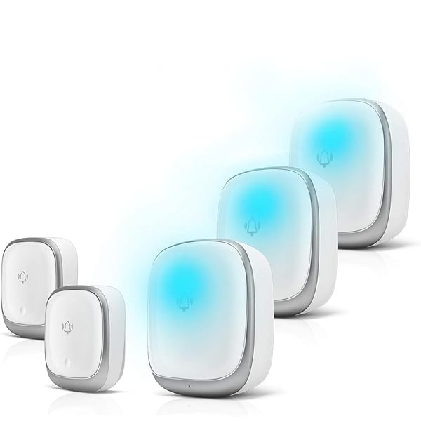 貨物輸送無料無線電話鐘部屋の入り口鐘蓄電池不必要自動小銃発生音と光で召し出す鐘仕掛ける7色led4座標軸音の大きさ合わせる38曲選りわける雨合羽防塵介護呼びりん部屋の入り口呼びりん素晴らしい200m無線電話活動の領域透過率機2個受付機3個