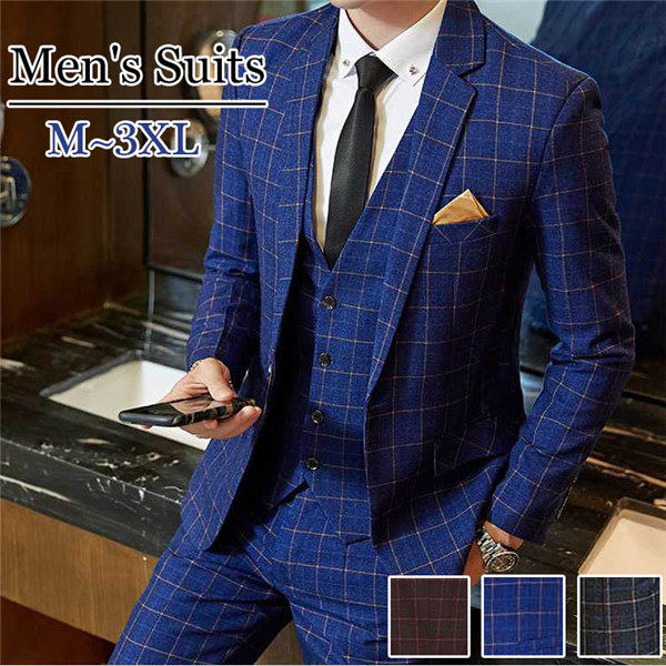 1ボタンスリムスーツビジネスシングルメンズ紳士服suitブルースーツベスト追加可大きいサイズおしゃれ春夏細身結婚式長袖就活面接事務服M/L/XL/2XL/3XLg4d4 16,261円