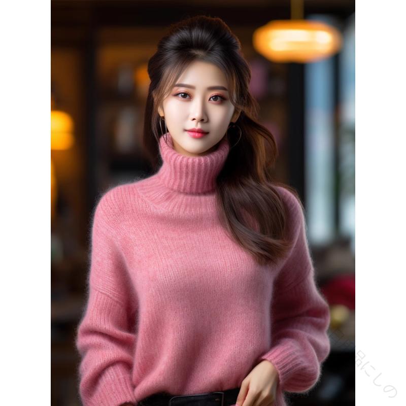 春 コーデ レディース ファッション 婦人服 ピンク タートルネック セーター ジャケット ニット レイヤリング シャツ シンプル きれいめ ナチュラル 上品 カジュアル オシャレ カワイイ