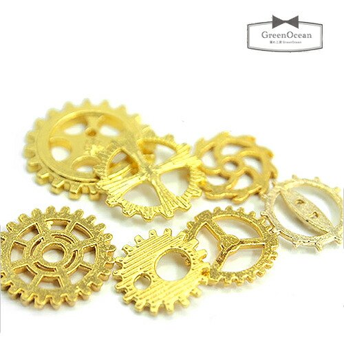 楽天市場 壊れた歯車モチーフセット ゴールド ビーズアンドパーツ アクセサリーパーツ 隠れ工房ｇｒｅｅｎｏｃｅａｎ