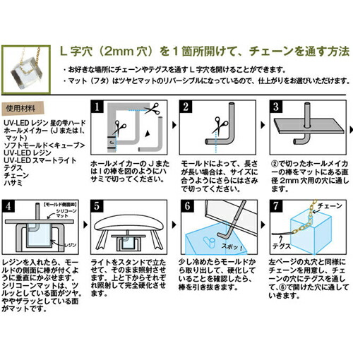 ▲今だけ101円OFF・先行予約販売7/14〜順次発送【レジン用品】ホールメイカーPADICOパジコビーズ制作シリコン型モールド穴あけボタン貫通