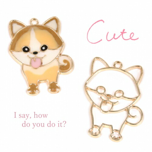 楽天市場 空枠 柴犬 きれいめゴールド 犬 いぬ Dog ワンコ 動物 Animal レジン枠 フレーム 隠れ工房ｇｒｅｅｎｏｃｅａｎ