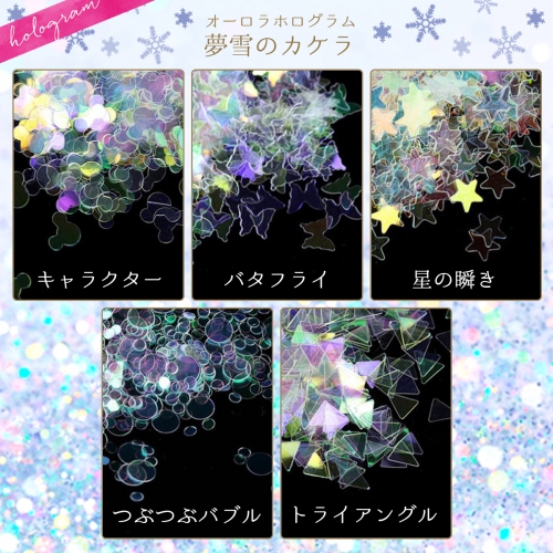 楽天市場 封入 夢雪のカケラ 偏光ホログラム 見る角度で色が変化する 煌めく雪のような 選べる5種 不思議 珍 レジン 手芸 オーロラ ネイルパーツ マスト 隠れ工房ｇｒｅｅｎｏｃｅａｎ