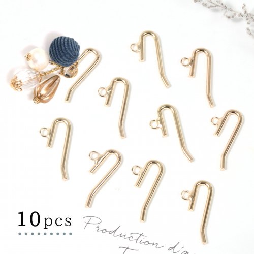 楽天市場 ヘアアクセサリー 10個 カン付ポニーフック3 きれいめゴールド 大容量 お買い得 ヘアパーツ 髪飾り まとめ髪 シンプル ヘアカフ アクセサリーパーツ 隠れ工房ｇｒｅｅｎｏｃｅａｎ