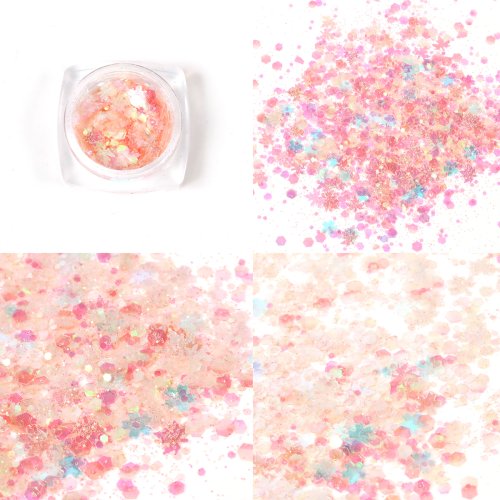 金平糖［偏光ホログラム］6色セット ラメ レジン封入 ネイルパーツ ネイル用品 デコパーツ キラキラ パステルカラー ハート 星 桜 リーフ  カシャカシャ 手芸・クラフト・生地 | wargacakna.org