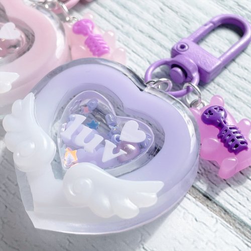 シリコン型・モールド】ダブルハートのカシャカシャ2 ダブルシェイカー