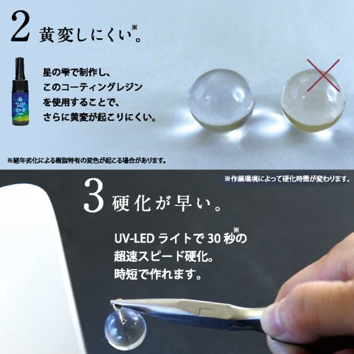 20％OFF【コーティング用レジン液】UV-LEDコーティングレジン 星