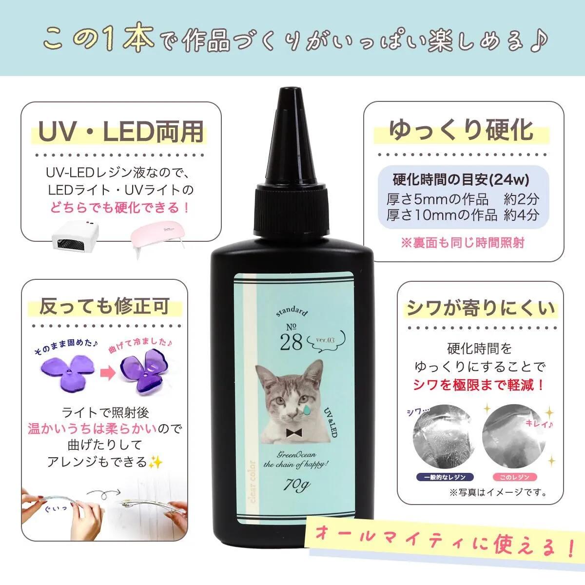 レビュー特典あり】超改良【大容量UV-LEDレジン液】まさるの涙 ver.03