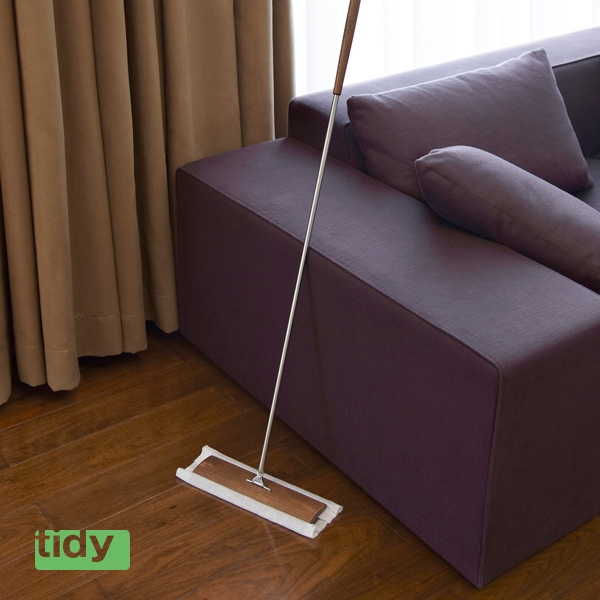 【4月15日限定最大100%ポイントバック】 ティディ 床用ワイパー フロアワイプ ブラウン Floorwipe tidy フローリングワイパー 床掃除 大掃除 4904771817002