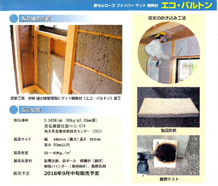 楽天市場 新セルローズ ファイバー マット断熱材 エコパルトン 高能タイプ グレー 9枚入り 39ｃｍ 29ｃｍ 3ｃｍ 建設用 難燃材 防音材 防音断熱のグリーンペット