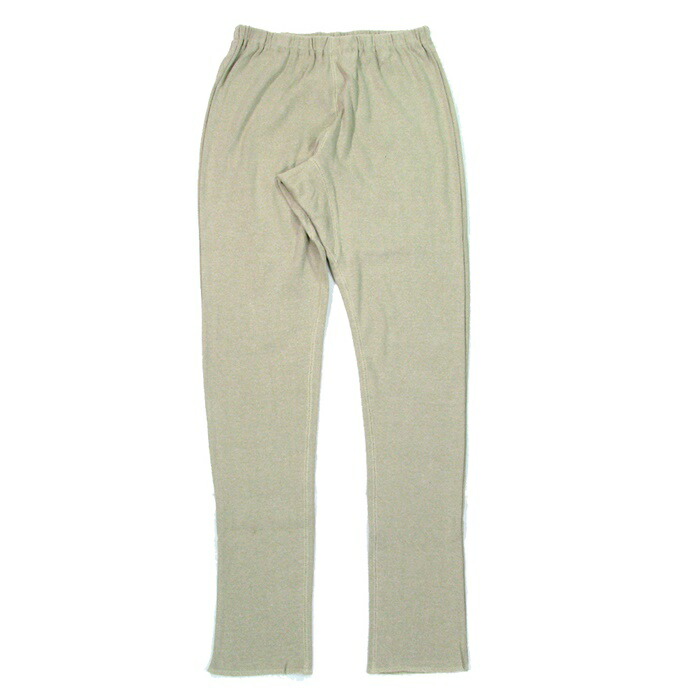 A HOPE HEMP アホープヘンプ Men\u0027s Regular Rib Leggings ヘンプ オーガニック 綿織物 肋筋 レギンス Sand 砂子 ベージュ アンダーズボン下 スパッツ 下着類 お座敷御召しもの パジャマ 服 生あたたかい メンズ M / L